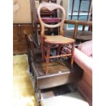 PRIORY STYLE TEA TROLLEY AND SINGLE CHAIR