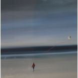 STEVE JOHNSTON, FRAMED LIMITED EDITION PENCIL SIGNED PRINT- CHASING THE WIND, No182 OF 395,