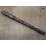 DECORATIVE WOODEN POLICE TRUNCHEON