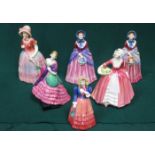 SIX VARIOUS GLAZED CERAMIC FIGURES