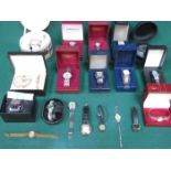 PARCEL OF VARIOUS WATCHES, BOXED AND UNBOXED,