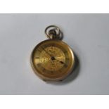 9ct GOLD FOB WATCH