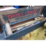 BOXED "THORS" CROQUET SET BY SLAZENGER