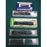 N GAUGE MINITRIX/DAPOL FOUR TENDER ENGINES AND ONE TANK, BOXED,