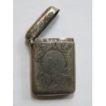 HALLMARKED SILVER VESTA CASE