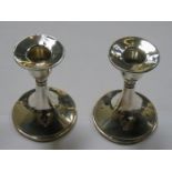 PAIR OF HALLMARKED SILVER CANDLE STANDS