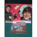 45rpm SINGLE- LES BEATLES PLUS ALL THE BEATLES POSTER