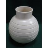 WEDGWOOD KEITH MURRAY GLOBULAR CERAMIC VASE,