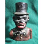 PAINTED CAST METAL CHARACTER FORM MONEY BOX