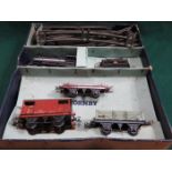 HORNBY O GAUGE 1940s/50s 60199 BR TENDER ENGINE FREIGHT SET