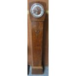 WALNUT CASED GRANDMOTHER CLOCK