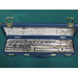 CASED BOOSEY & HAWKES THREE SECTION FLUTE