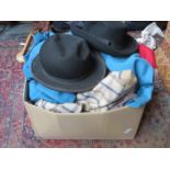 BOX CONTAINING VARIOUS VINTAGE CLOTHING