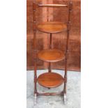 MAHOGANY THREE TIER CAKE STAND