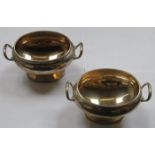 PAIR OF HALLMARKED SILVER SAUCE TUREENS, SHEFFIELD ASSAY, DATED 1925,