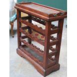 REPRODUCTION WINE RACK WITH SERVING TRAY TO TOP
