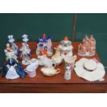 MIXED LOT OF CERAMICS INCLUDING STAFFORDSHIRE, ROYAL DOULTON, ETC.