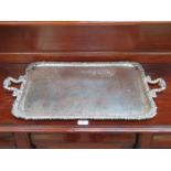 SILVER PLATED SERVING TRAY