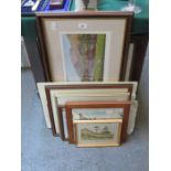 MIXED LOT OF VARIOUS PICTURES AND PRINTS,