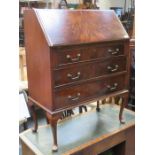 REPRODUCTION MAHOGANY FALL FRONT BUREAU