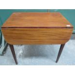 ANTIQUE MAHOGANY PEMBROKE TABLE (AT FAULT)