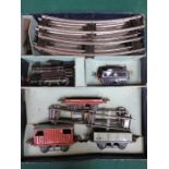 HORNBY O GAUGE 1940s/50s 60199 BR TENDER ENGINE FREIGHT SET