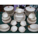 PARCEL OF GERMAN GILDED DINNERWARE