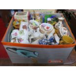 VARIOUS SUNDRY CERAMICS, PART TEA SETS, BOXED DIE-CAST VEHICLES, ETC.