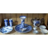 PARCEL OF VARIOUS BLUE AND WHITE CERAMICS