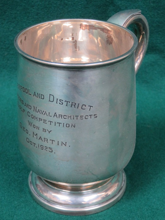 HALLMARKED SILVER TANKARD BY WALKER & HALL,