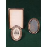 THREE VARIOUS HALLMARKED SILVER PHOTO FRAMES