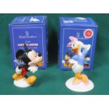 TWO BOXED ROYAL DOULTON THE MICKEY MOUSE COLLECTION FIGURES
