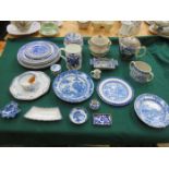 PARCEL OF VARIOUS BLUE AND WHITE CHINA