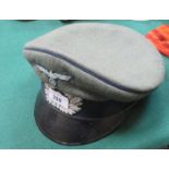 GERMAN WORLD WAR II MEDICAL VISOR CAP