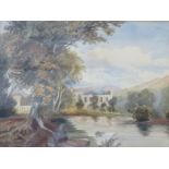 FRAMED WATERCOLOUR DEPICTING TINTERN ABBEY BY PETER DE WINT, UNSIGNED,