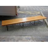 LONG WOODEN BENCH