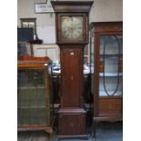 EARLY OAK SHELL INLAID CASED LONGCASE CLOCK WITH ORMOLU MOUNTED,