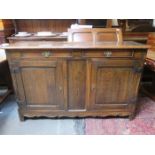 ANTIQUE OAK WELSH STYLE KITCHEN DRESSER BASE