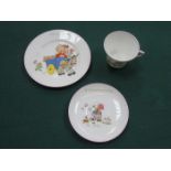 SHELLEY MABEL LUCIE ATWELL TRANSFER DECORATED CERAMIC TRIO