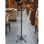 VICTORIAN CAST IRON COAT/HAT STAND