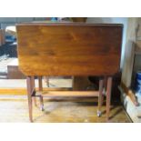 MAHOGANY DROP LEAF SUTHERLAND TABLE