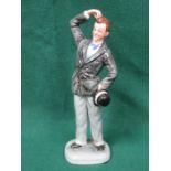 LIMITED EDITION ROYAL DOULTON GLAZED CERAMIC FIGURE- STAN LAUREL,