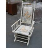 PAINTED AMERICAN ROCKING CHAIR