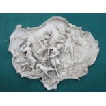 MARBLE EFFECT RELIEF DECORATED PLAQUE