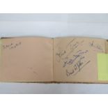 AUTOGRAPH ALBUM RELATING TO THE 1930s/40s RADIO COMEDY 'IT'S THAT MAN AGAIN'