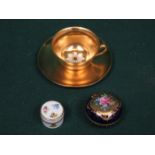 BAVARIAN GILDED CUP AND SAUCER,