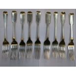 MIXED LOT OF VARIOUS HALLMARKED SILVER FORKS