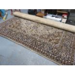 LARGE DECORATIVE FLOOR RUG AND ANOTHER FLOOR RUG