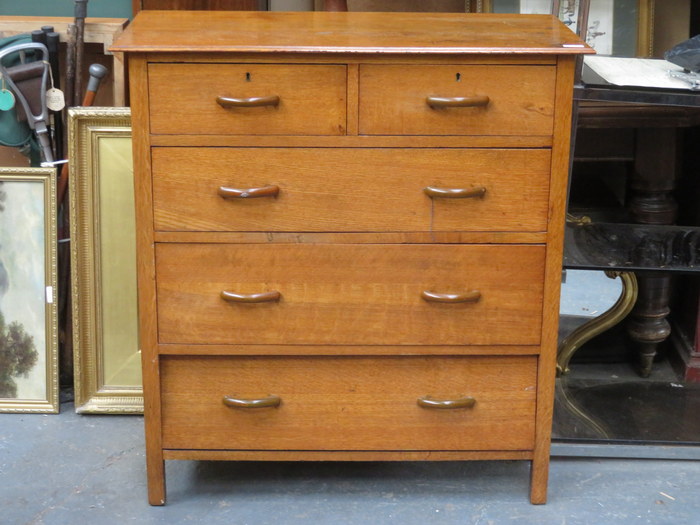 OAK TWO OVER THREE BEDROOM CHEST