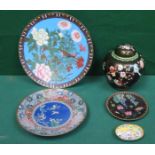 PARCEL OF VARIOUS CLOISONNE WARE